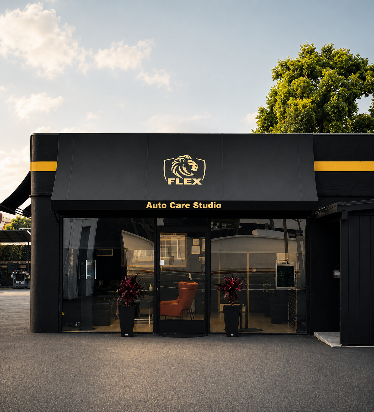 Flex Auto Care Studio storefront in Pasadena