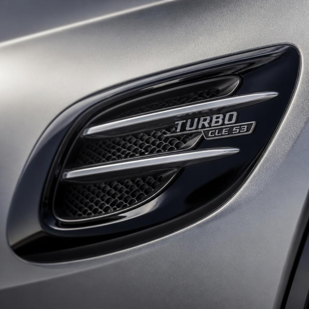 Mercedes-AMG CLE 53 Turbo 4MATIC+ side vent detail after paint correction